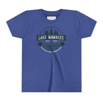 Vintage Lake Wawasee Unisex Youth Short Sleeve Tee