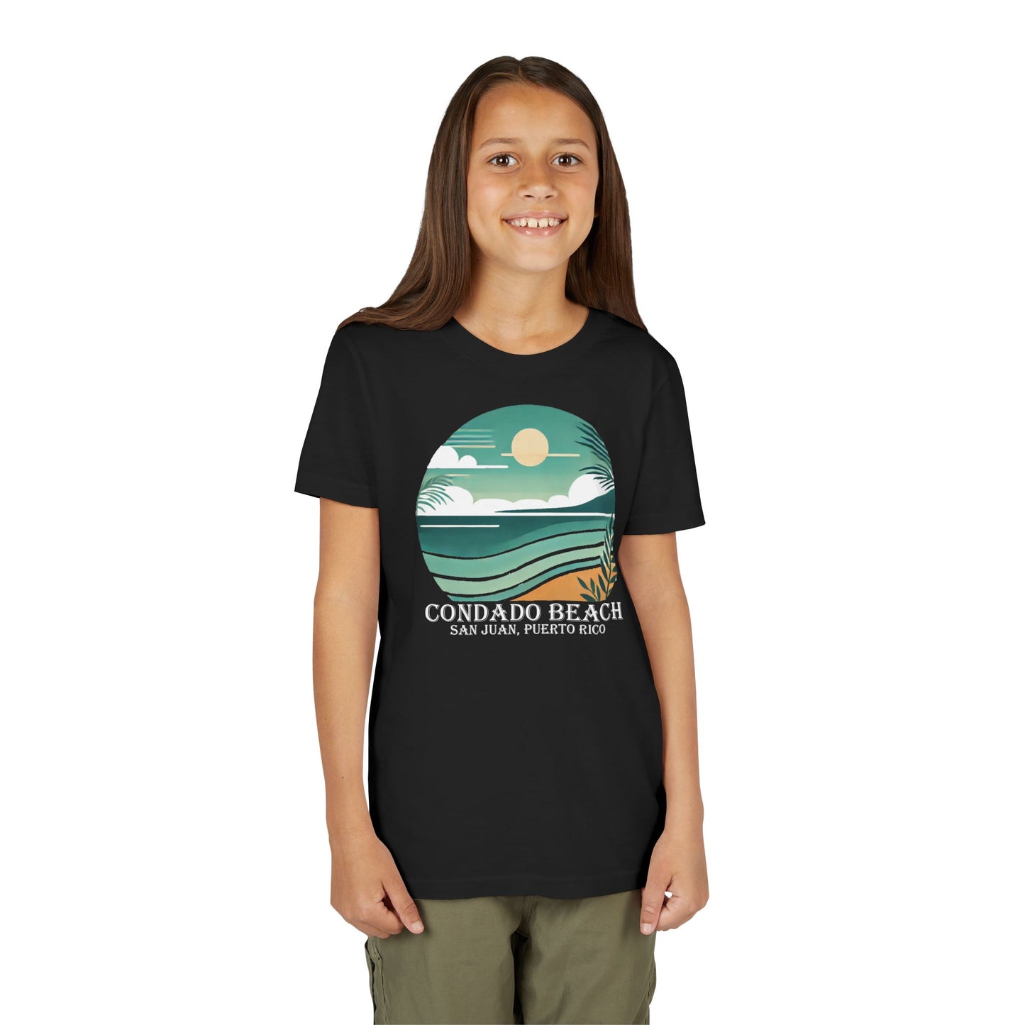 Coastal Vibes Condado Beach Unisex Youth Short Sleeve Tee