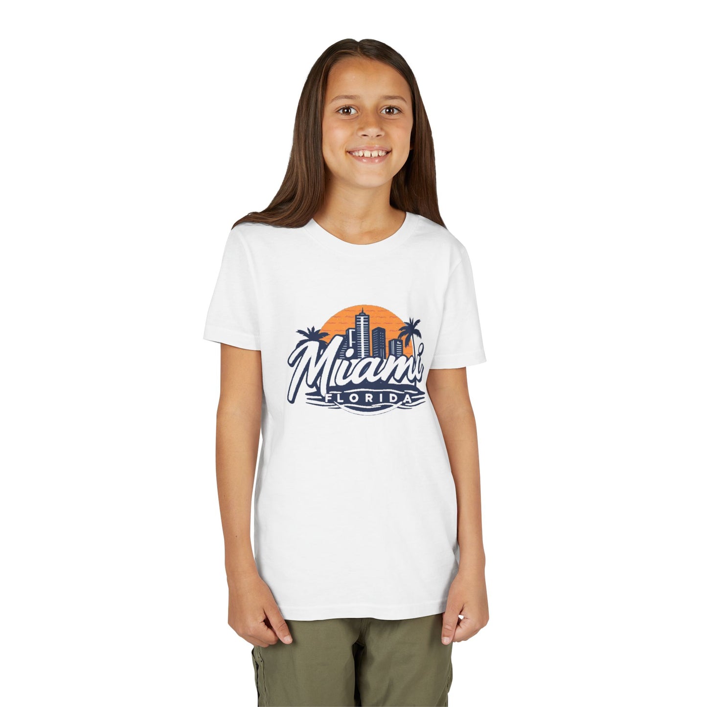 Retro Miami Unisex Youth Short Sleeve Tee