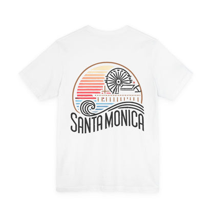 Vibrant Santa Monica Unisex Jersey Short Sleeve Tee