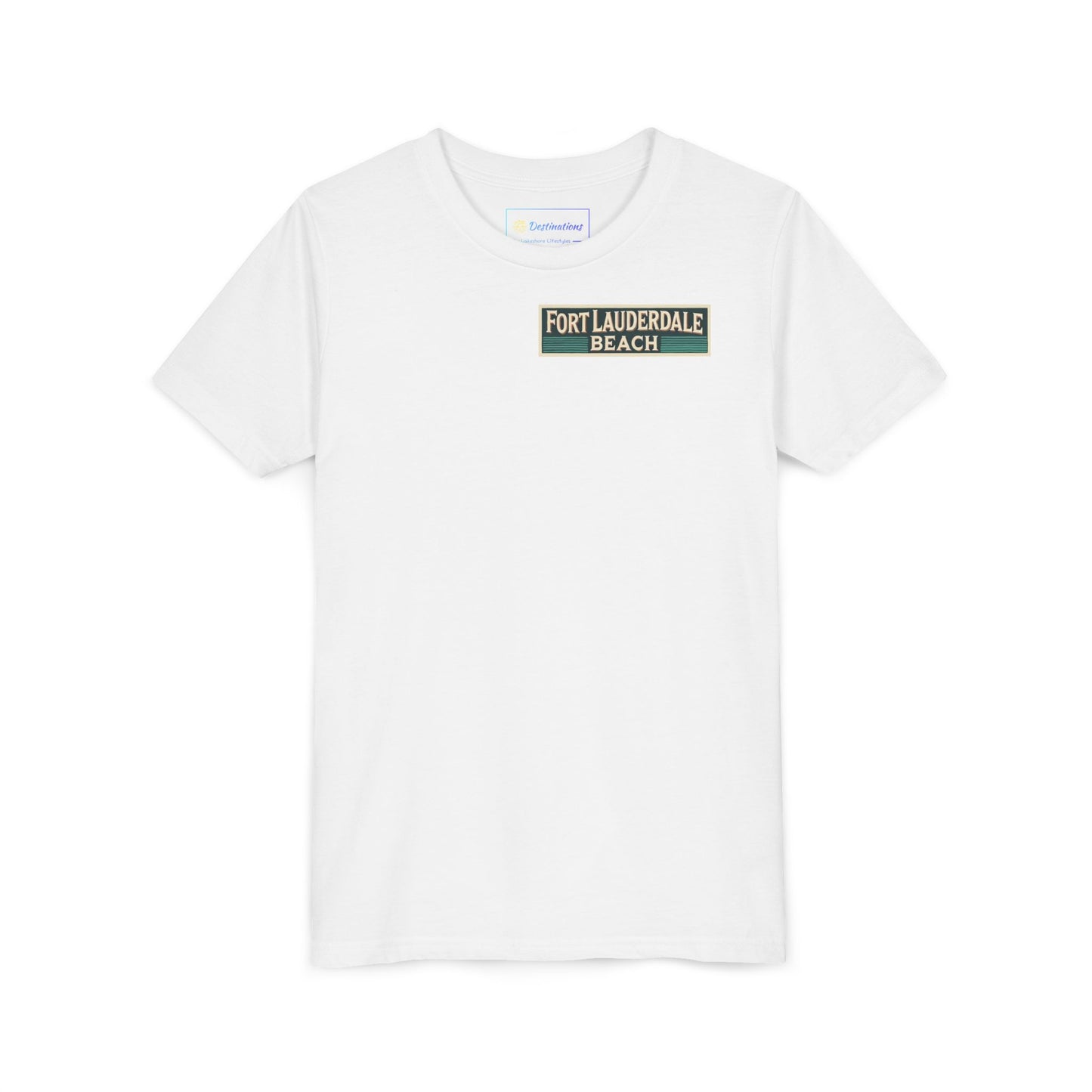 Vintage Fort Lauderdale Unisex Youth Short Sleeve Tee