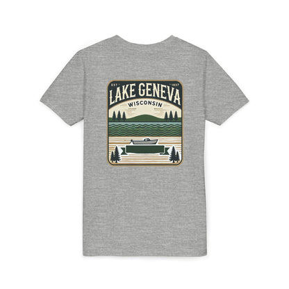 Vintage Lake Geneva Unisex Youth Short Sleeve Tee