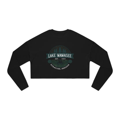 Vintage Lake Wawasee Women's Cropped Sweatshirt