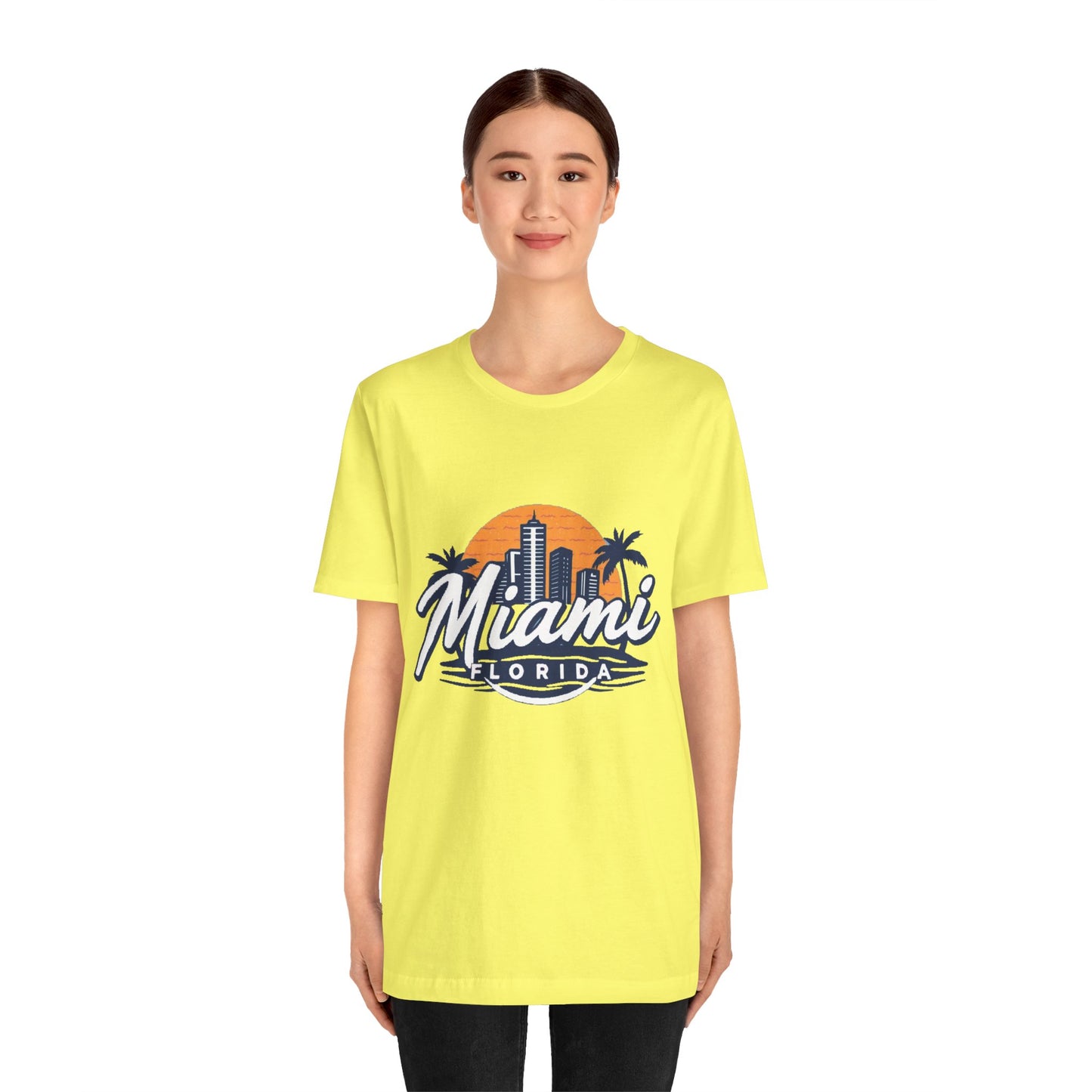 Retro Miami Unisex Jersey Short Sleeve Tee