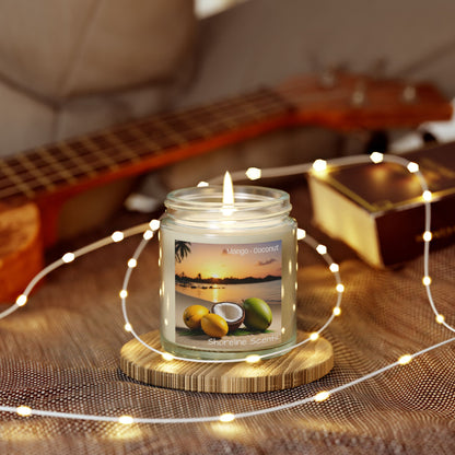 Mango + Coconut Scented Coconut Apricot Wax Candle