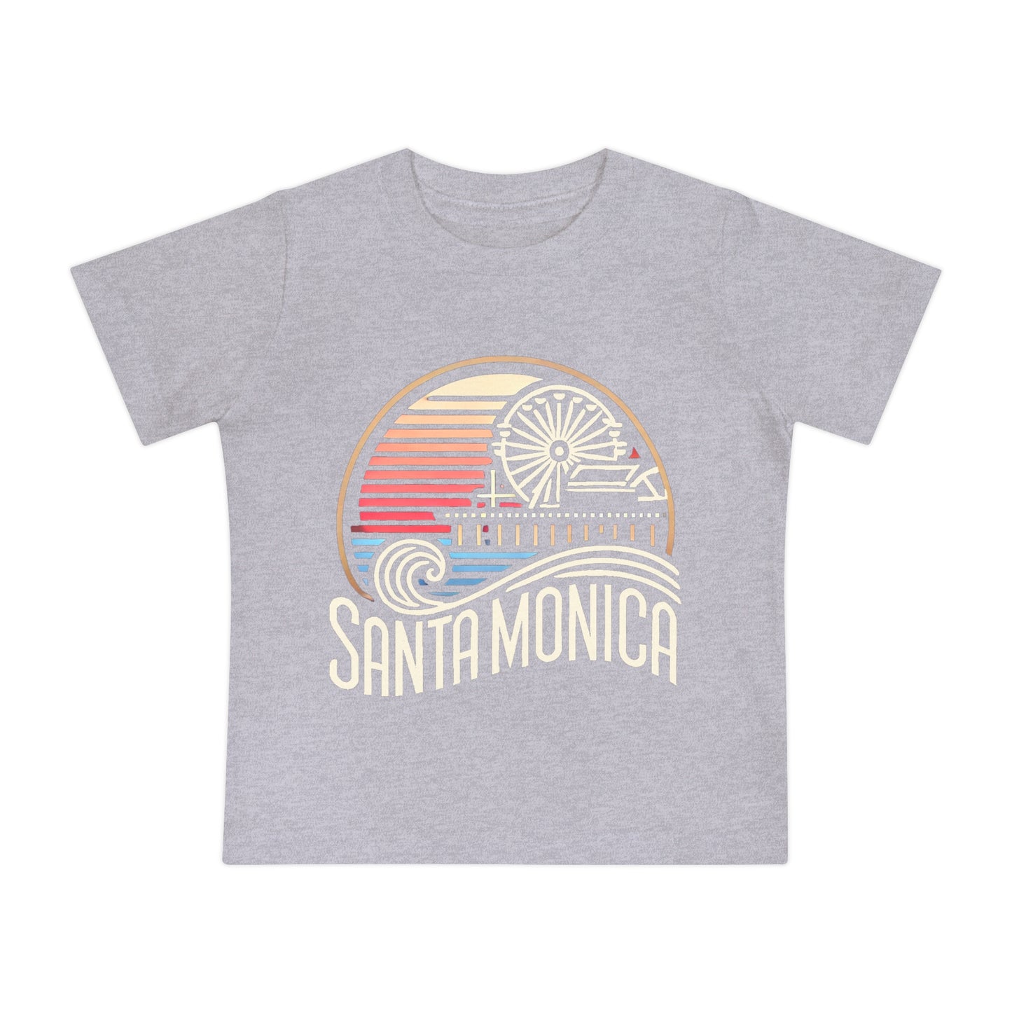 Vibrant Santa Monica Baby Short Sleeve T-Shirt