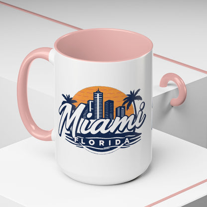 Retro Miami Accent Coffee Mug