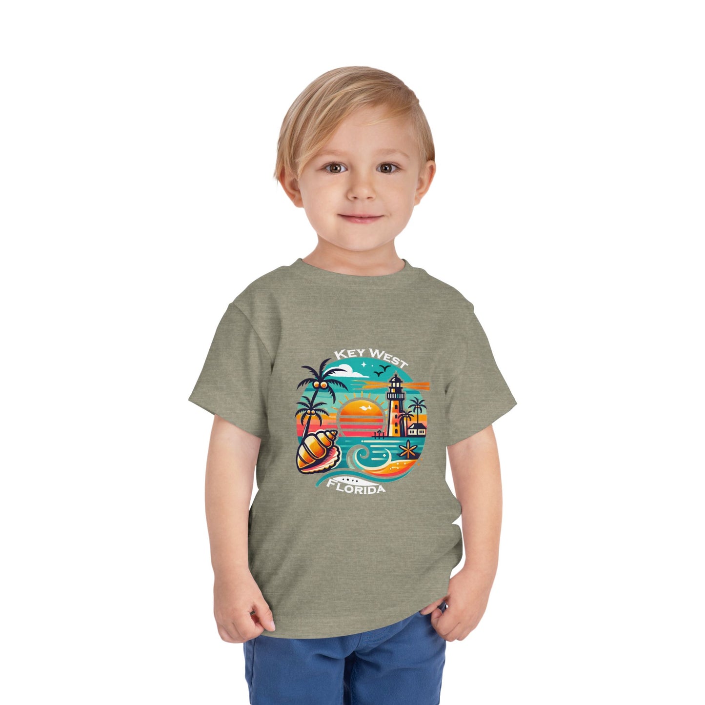 Vibrant Key West Toddler Short Sleeve Tee