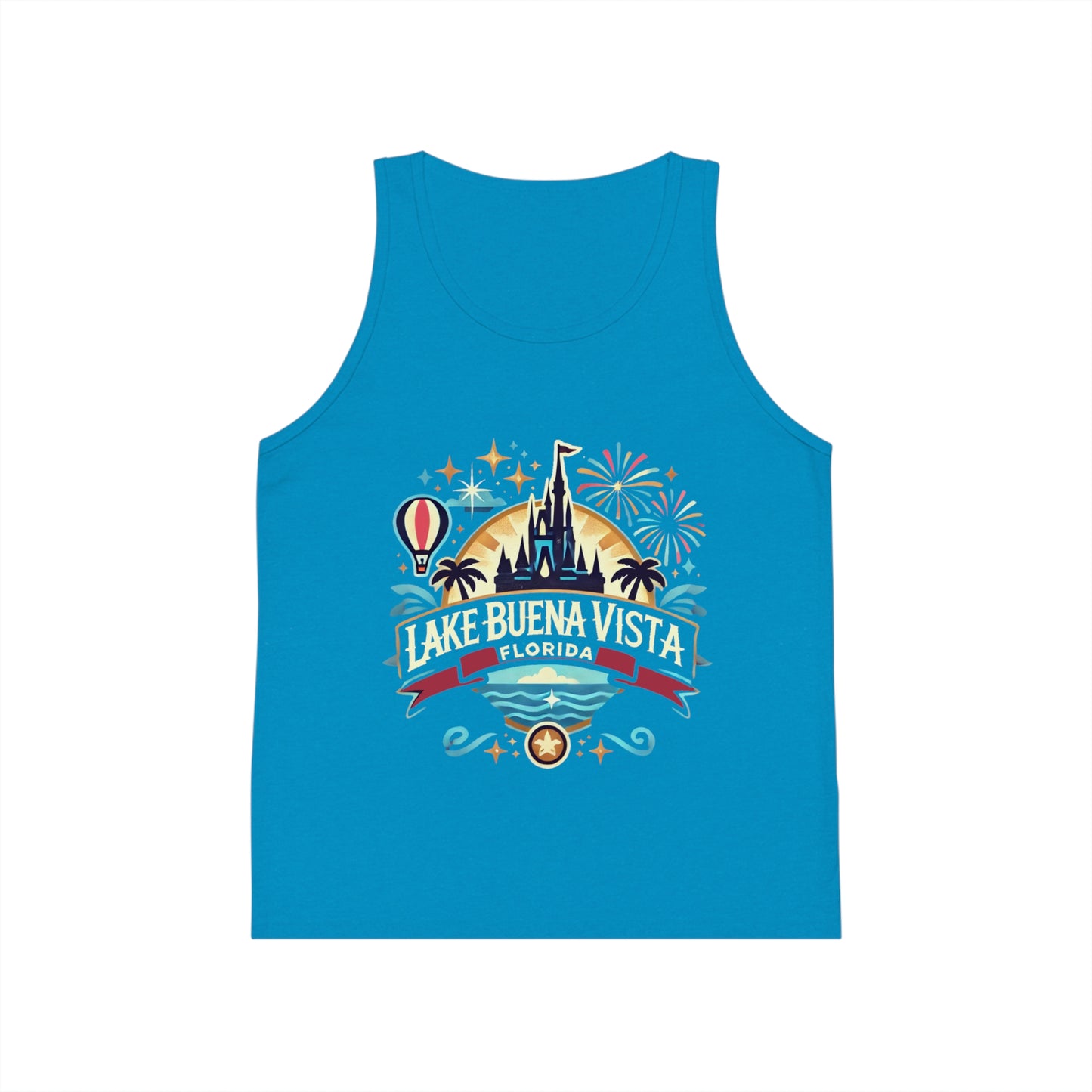 Adventurous Lake Buena Vista Unisex Kids Jersey Tank Top