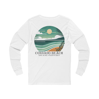 Coastal Vibes Condado Beach Unisex Jersey Long Sleeve Tee