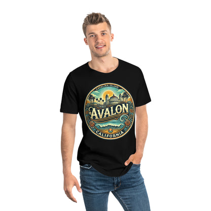 Elegant Avalon Men's Jersey Curved Hem Tee