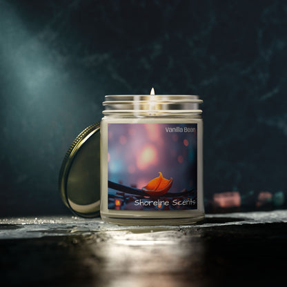 Vanilla Bean Scented Coconut Apricot Wax Candle
