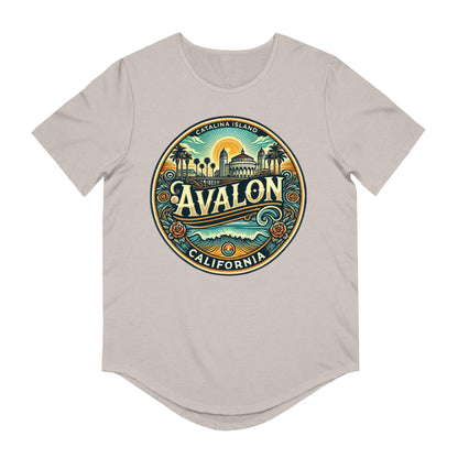 Elegant Avalon Men's Jersey Curved Hem Tee