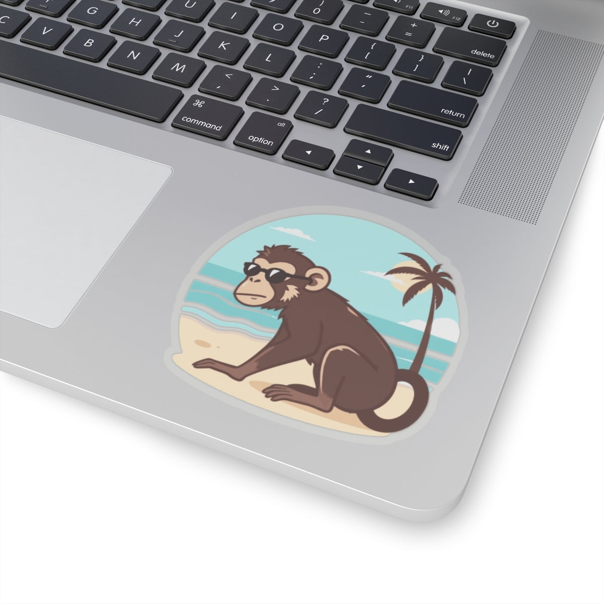 Beach Monkey Kiss-Cut Sticker