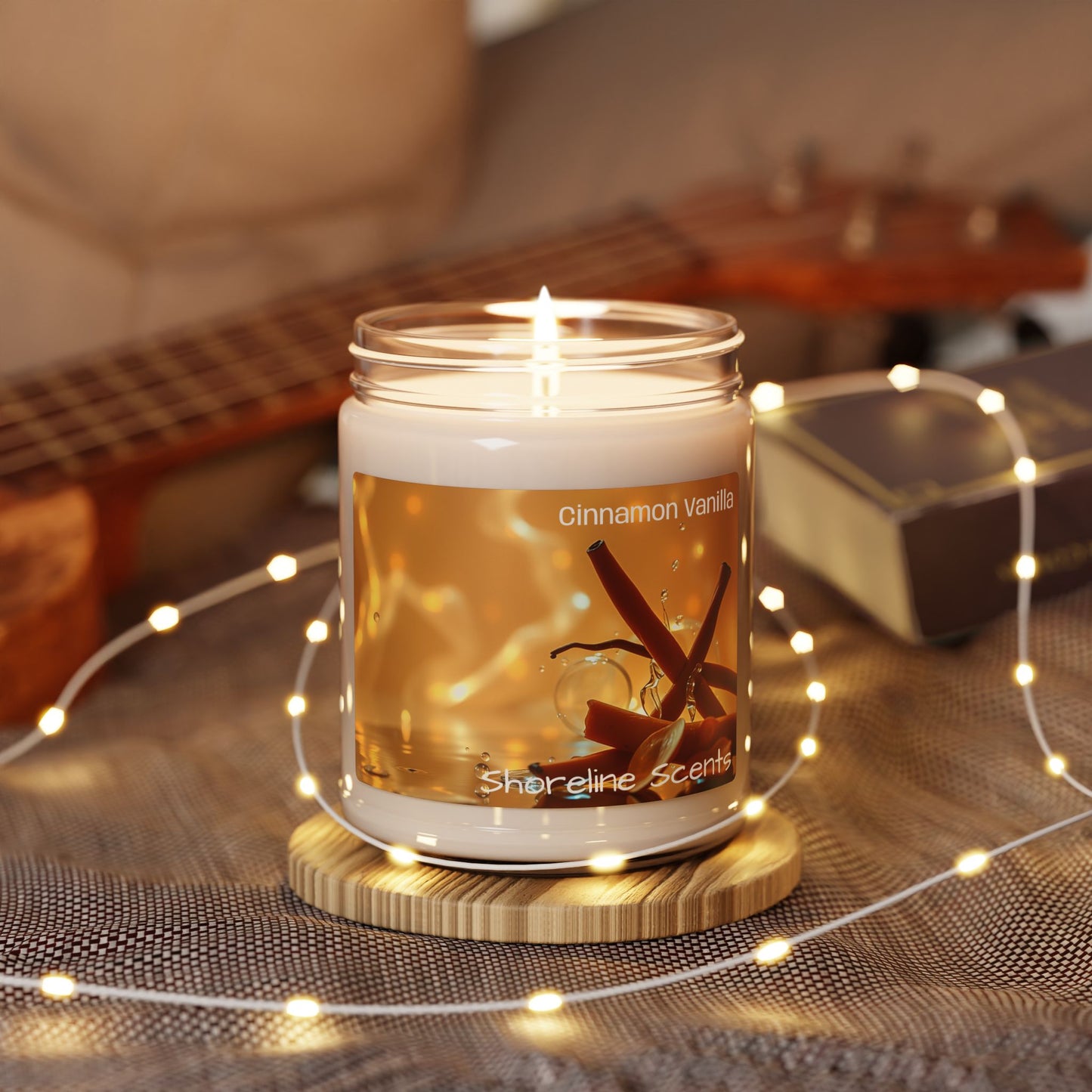 Cinnamon Vanilla Scented Soy Candle