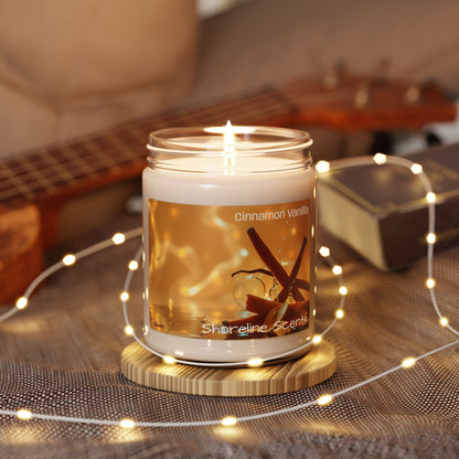 Cinnamon Vanilla Scented Soy Candle