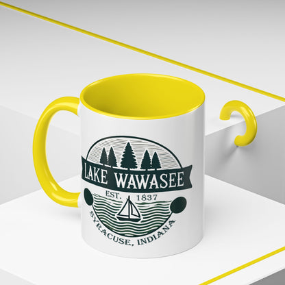 Vintage Lake Wawasee Accent Coffee Mug