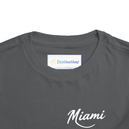 Retro Miami Unisex Toddler Short Sleeve Tee