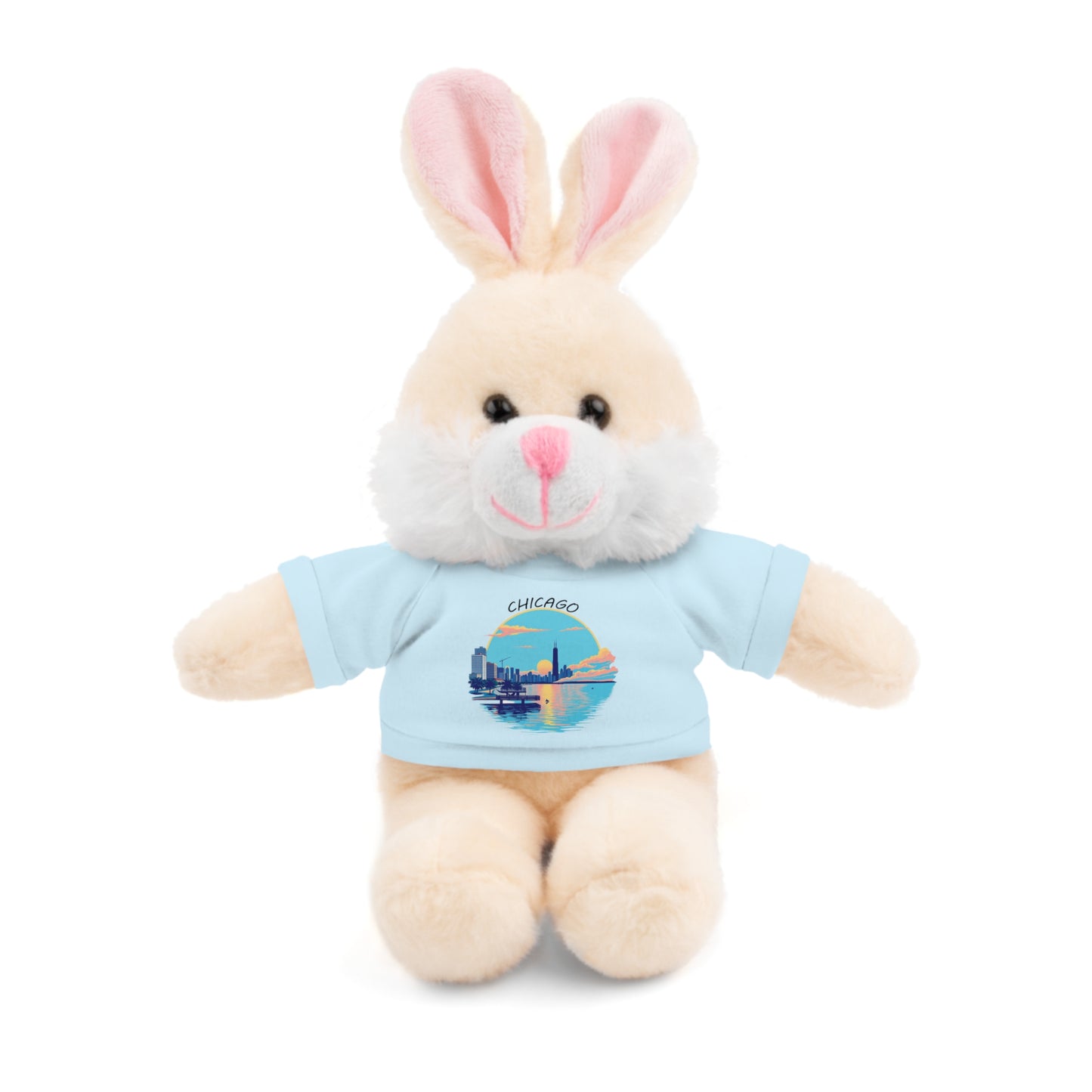 Retro Chicago Sunset Stuffed Animals with Tee