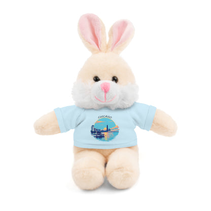 Retro Chicago Sunset Stuffed Animals with Tee