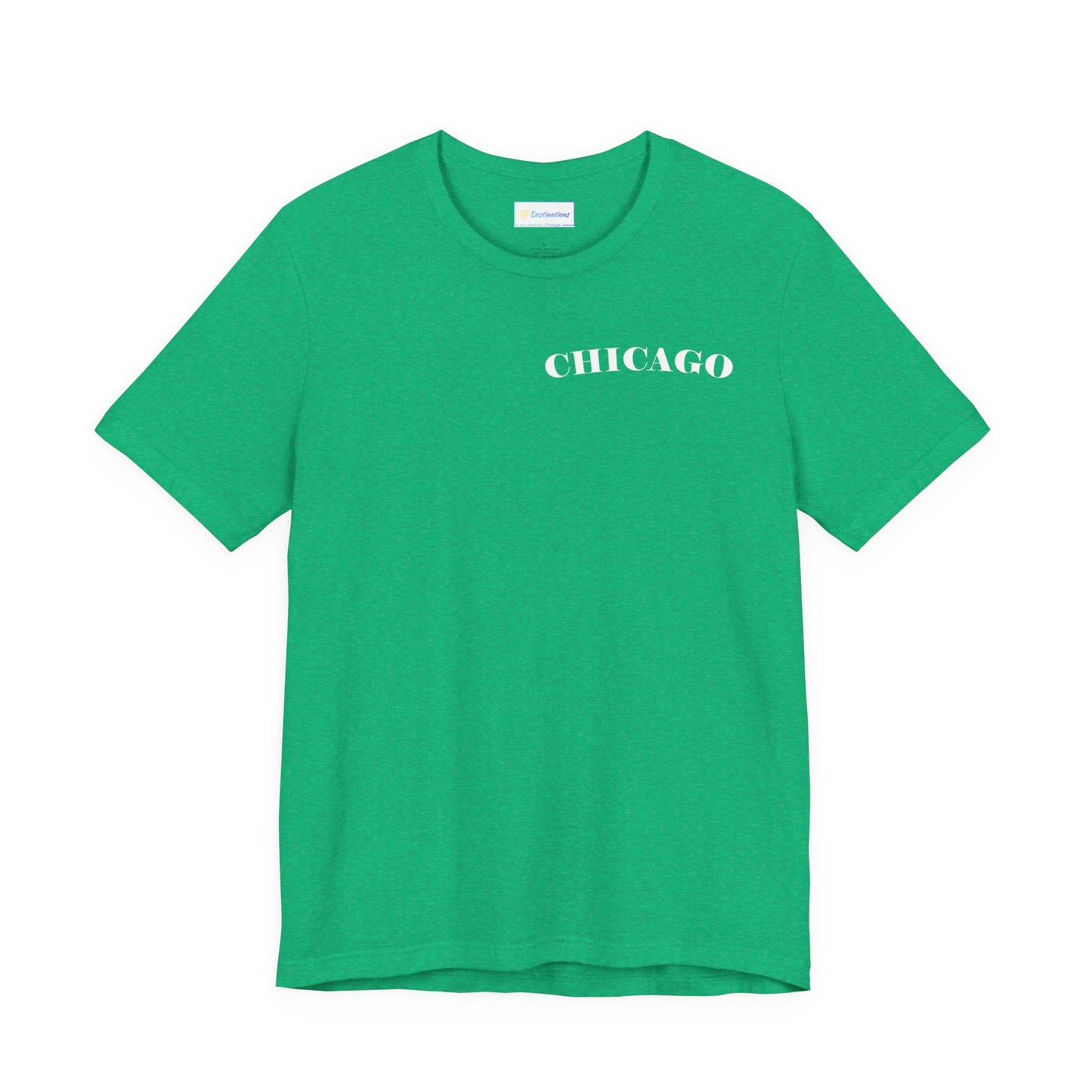 Mystery Noir Chicago Skyline Sunset Unisex Jersey Short Sleeve Tee