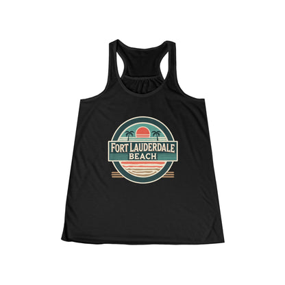 Vintage Fort Lauderdale Women's Flowy Racerback Tank