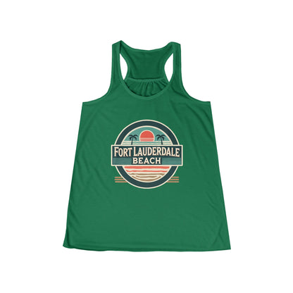 Vintage Fort Lauderdale Women's Flowy Racerback Tank