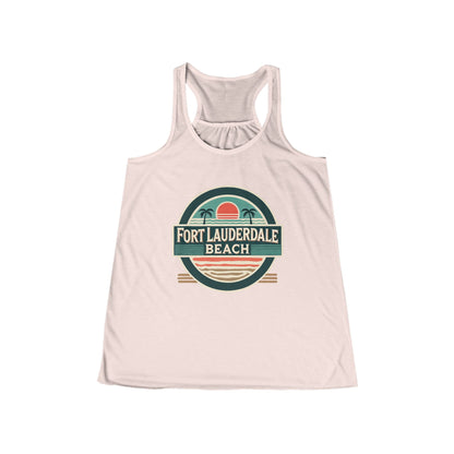 Vintage Fort Lauderdale Women's Flowy Racerback Tank