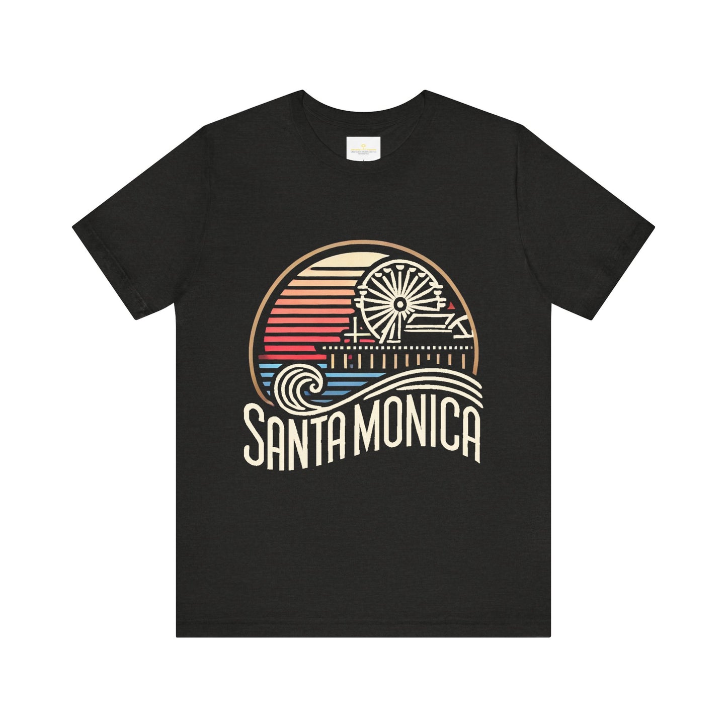 Vibrant Santa Monica Unisex Jersey Short Sleeve Tee