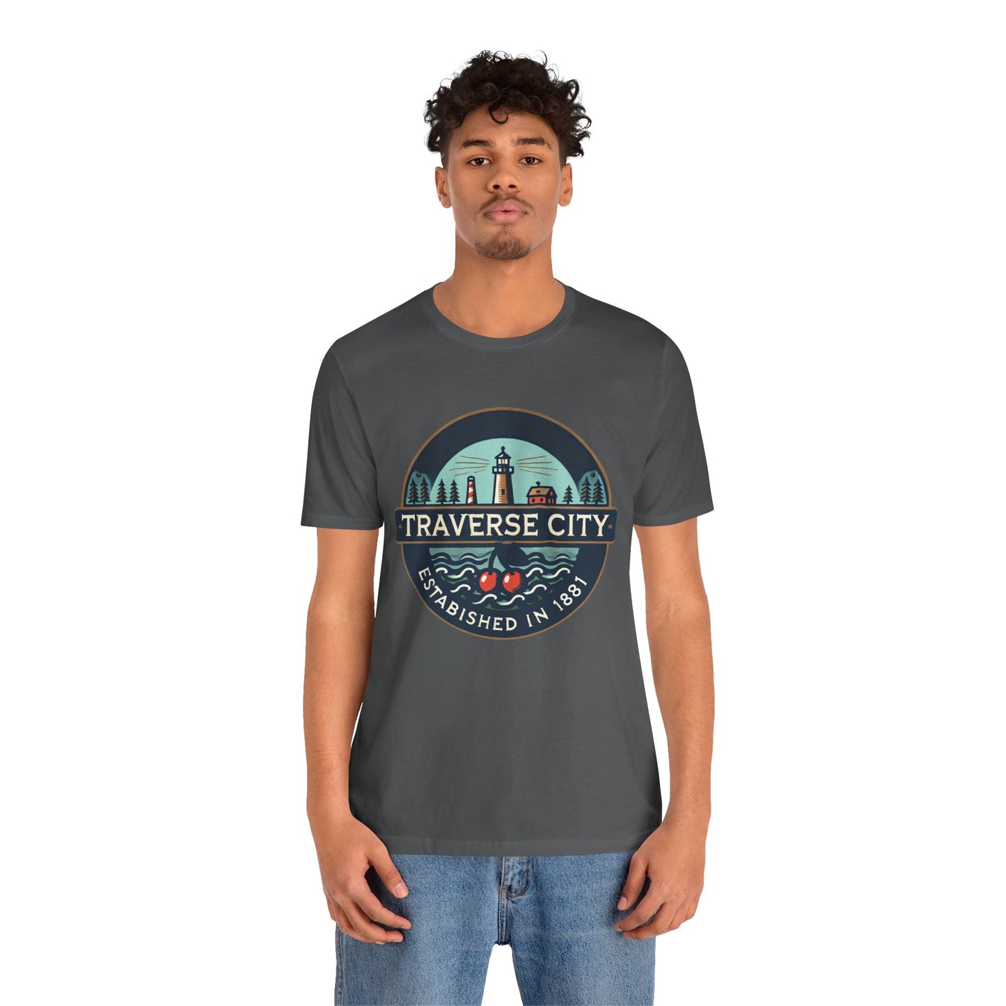 Vintage Traverse City Unisex Jersey Short Sleeve Tee