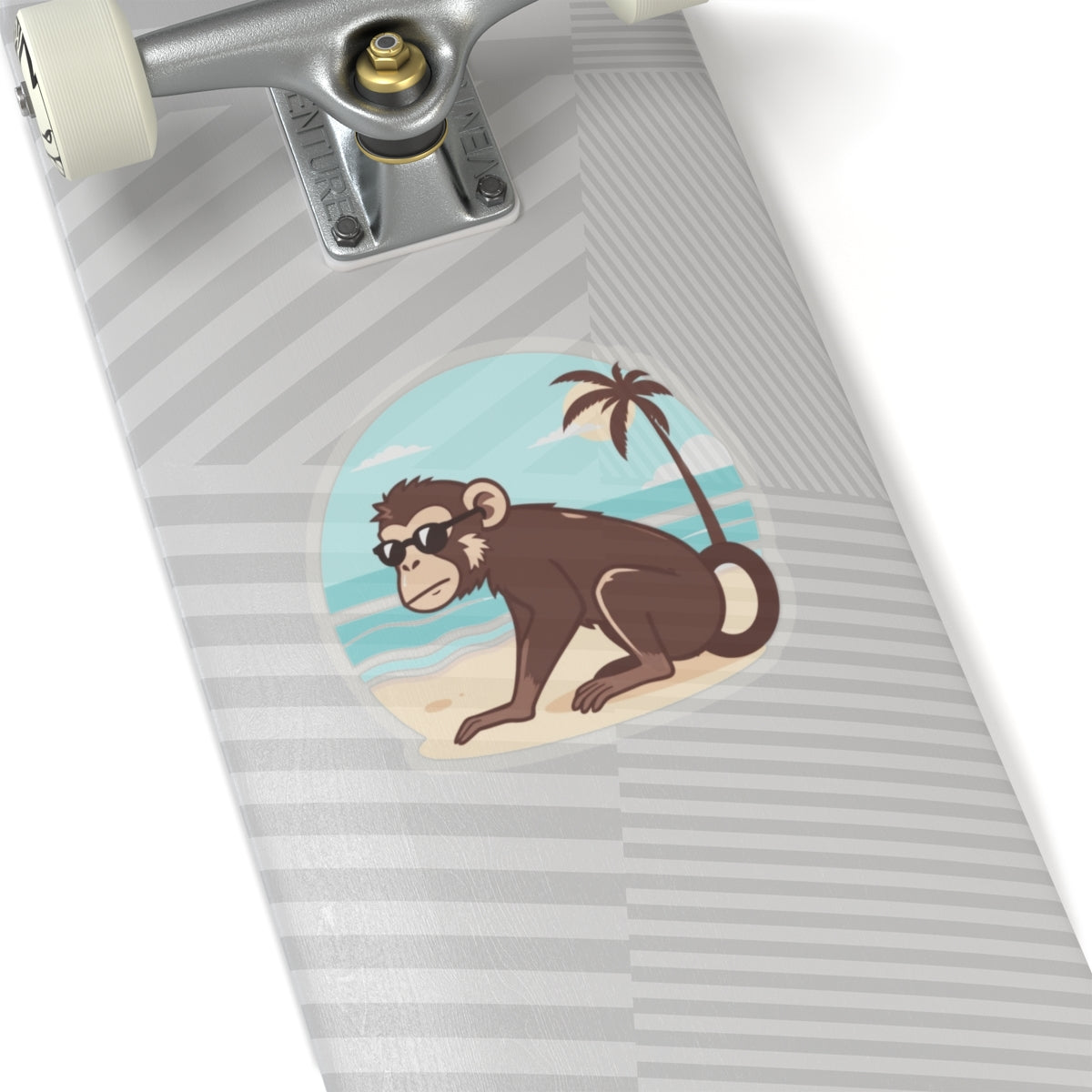 Beach Monkey Kiss-Cut Sticker