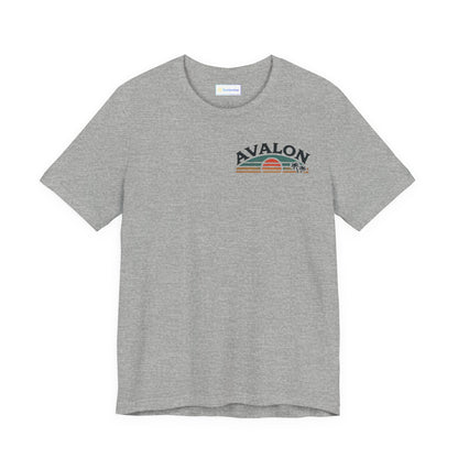 Retro Avalon Sunset Unisex Jersey Tee