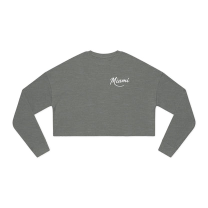Retro Miami Women's Cropped Sweatshirt