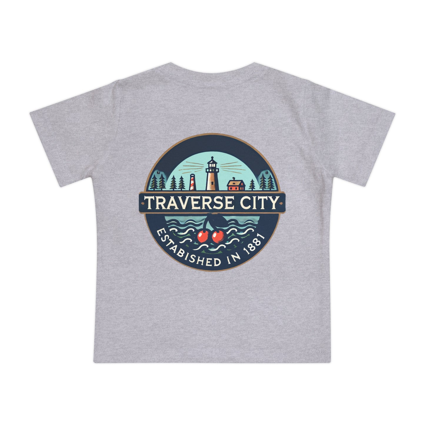 Vintage Traverse City Unisex Baby Short Sleeve T-Shirt