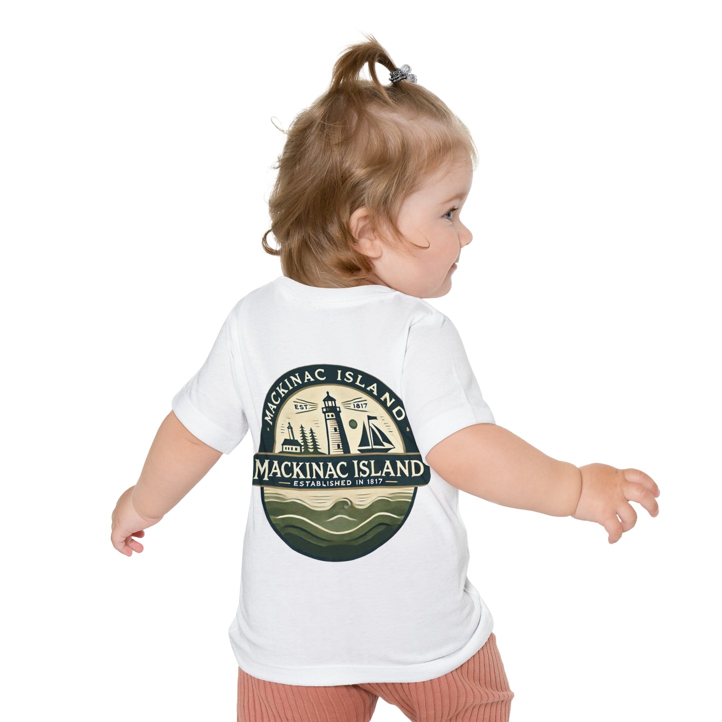 Vintage Mackinac Island Unisex Baby Short Sleeve T-Shirt