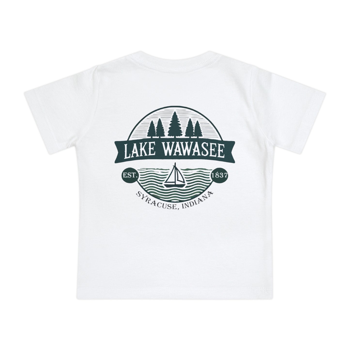 Vintage Lake Wawasee Unisex Baby Short Sleeve T-Shirt