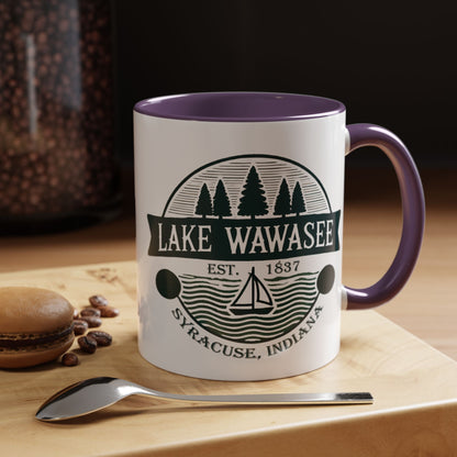 Vintage Lake Wawasee Accent Coffee Mug