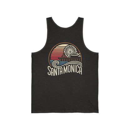 Vibrant Santa Monica Unisex Jersey Tank