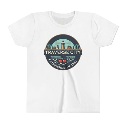 Vintage Traverse City Unisex Youth Short Sleeve Tee