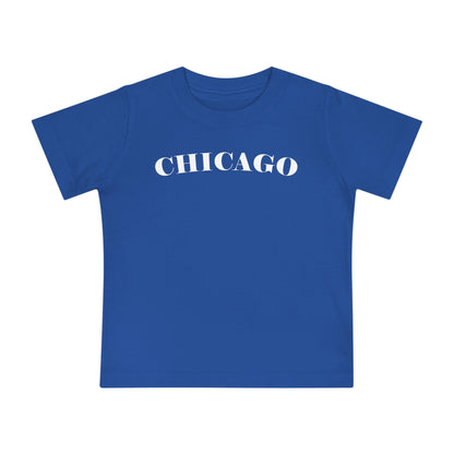 Mystery Noir Chicago Skyline Sunset Unisex Baby Short Sleeve T-Shirt