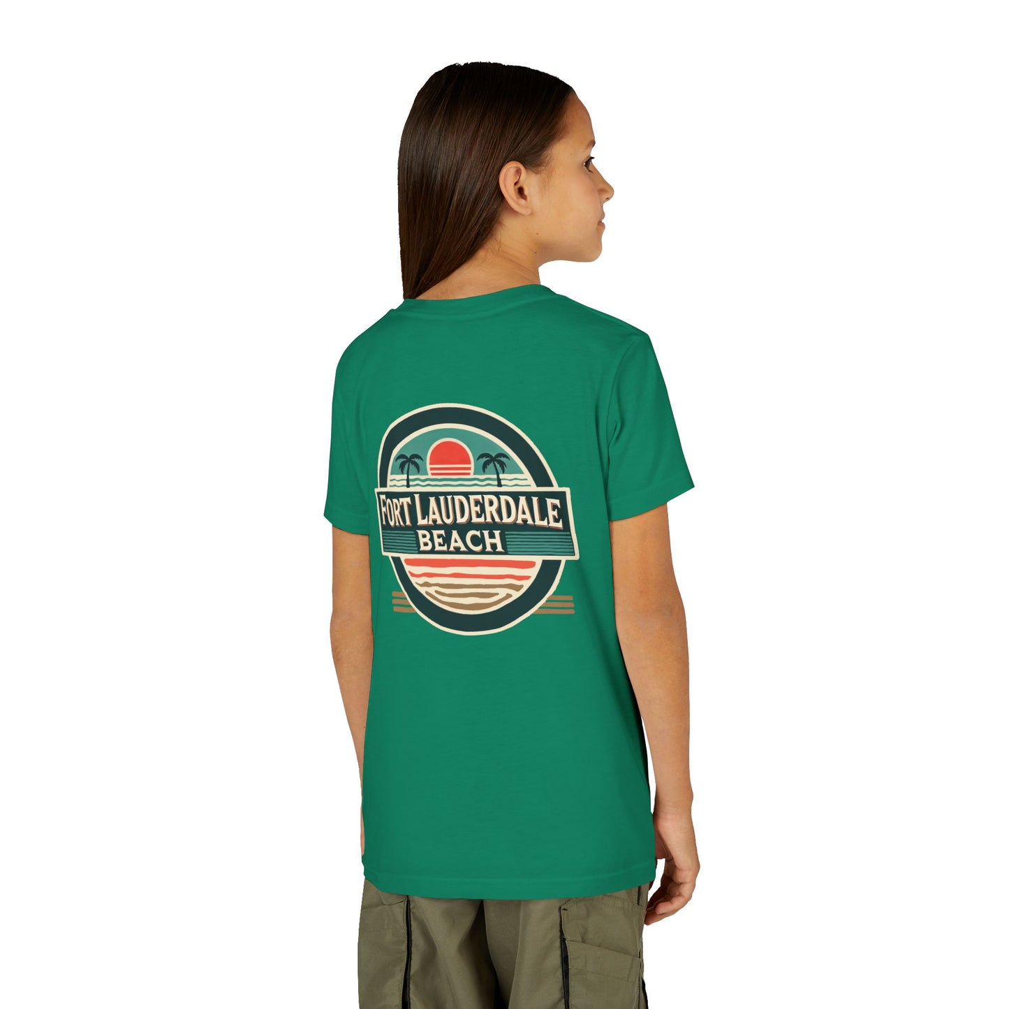 Vintage Fort Lauderdale Unisex Youth Short Sleeve Tee