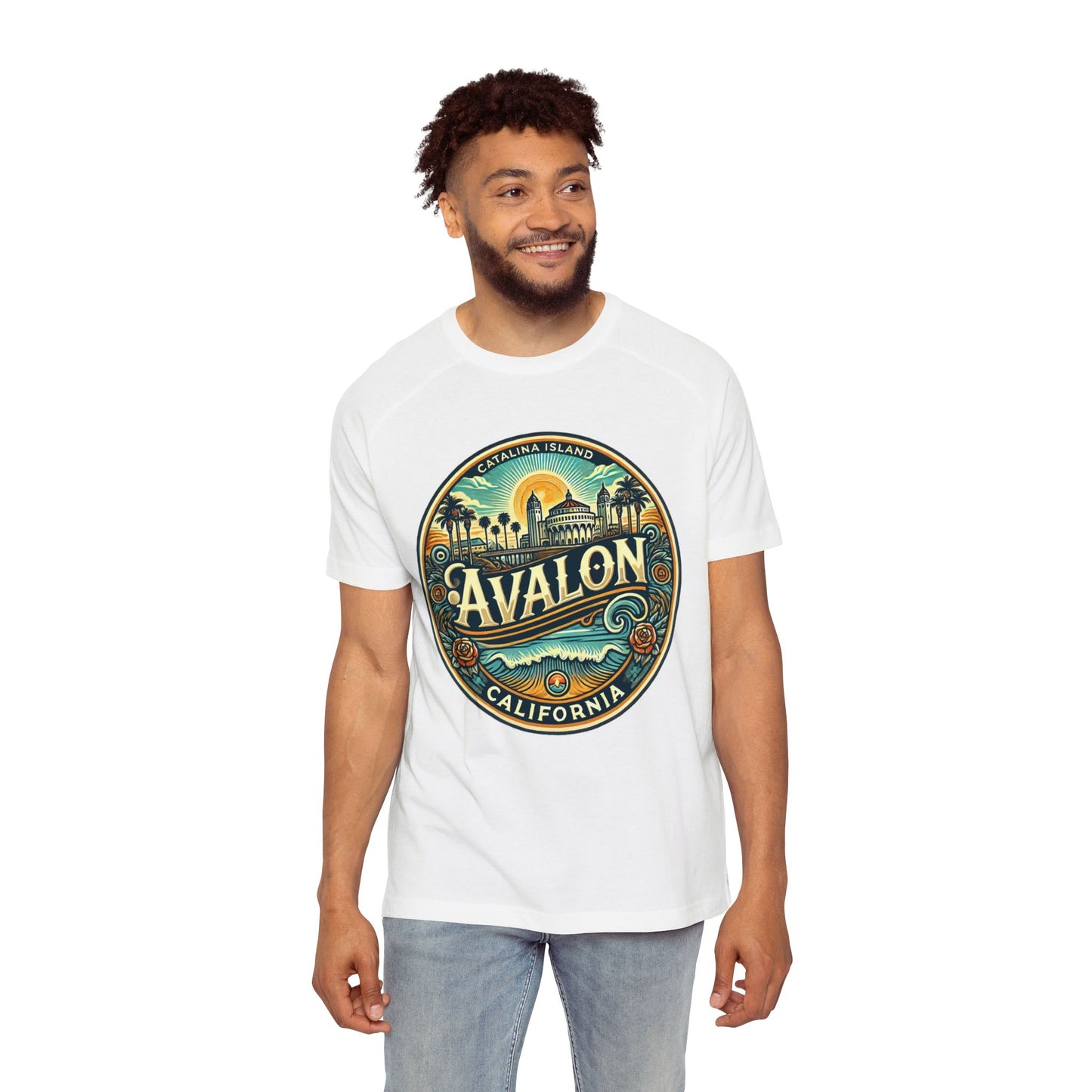 Elegant Avalon Men's Raglan T-Shirt