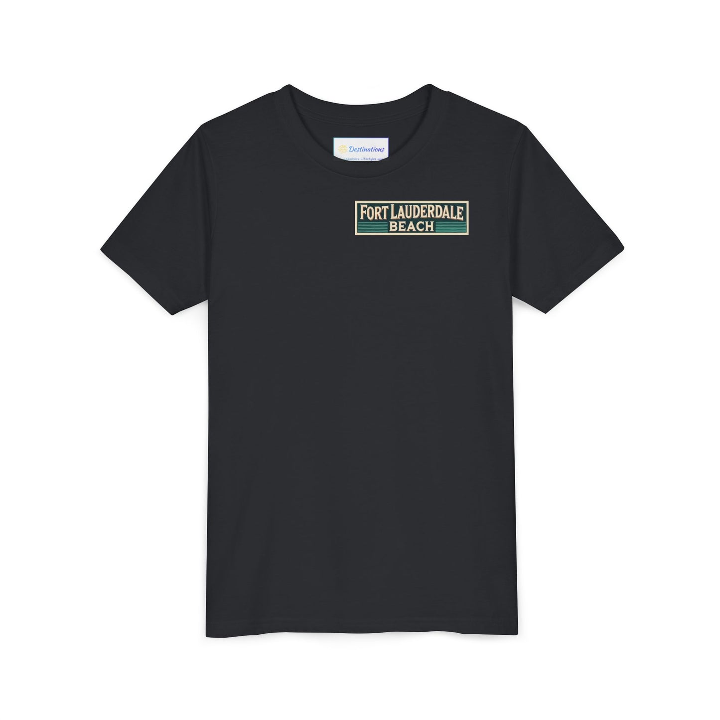 Vintage Fort Lauderdale Unisex Youth Short Sleeve Tee