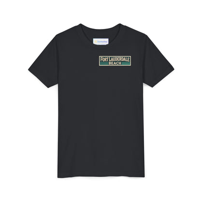 Vintage Fort Lauderdale Unisex Youth Short Sleeve Tee