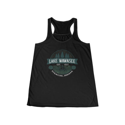 Vintage Lake Wawasee Women's Flowy Racerback Tank