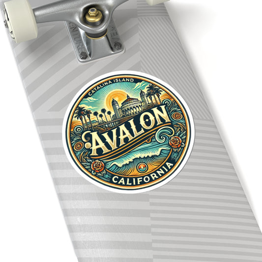 Elegant Avalon Kiss-Cut Sticker
