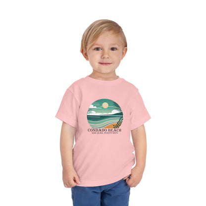 Coastal Vibes Condado Beach Unisex Toddler Short Sleeve Tee