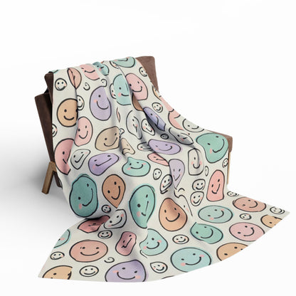 Pastel Smiles Arctic Fleece Blanket