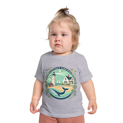 Vintage Martha's Vineyard Unisex Baby Short Sleeve T-Shirt