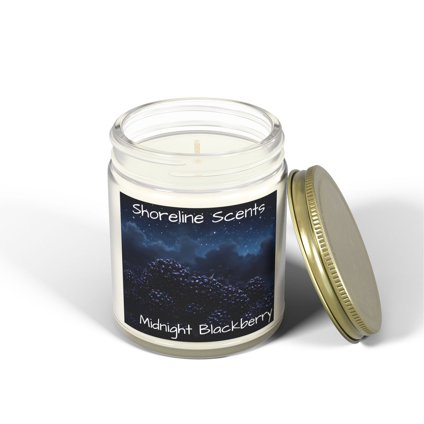 Midnight Blackberry Scented Candle (Apricot Wax)